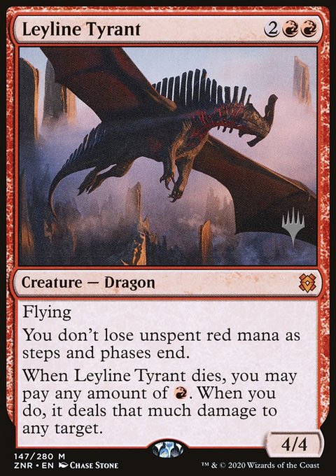 Leyline Tyrant, Zendikar Rising Promos #147p, Magic: The Gathering card