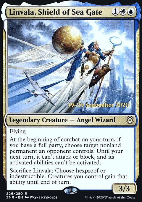 Linvala, Shield of Sea Gate, Zendikar Rising Promos #226s, Magic: The Gathering card
