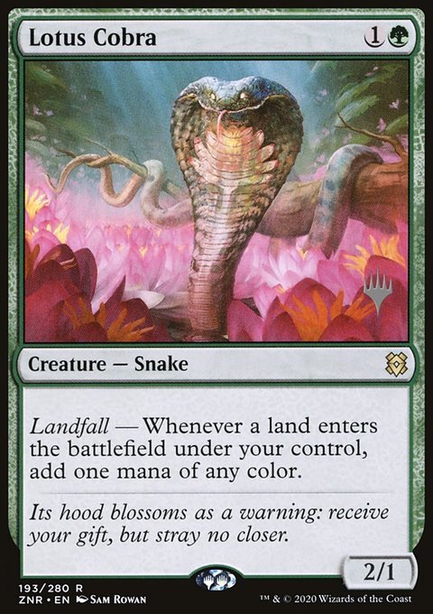 Lotus Cobra, Zendikar Rising Promos #193p, Magic: The Gathering card