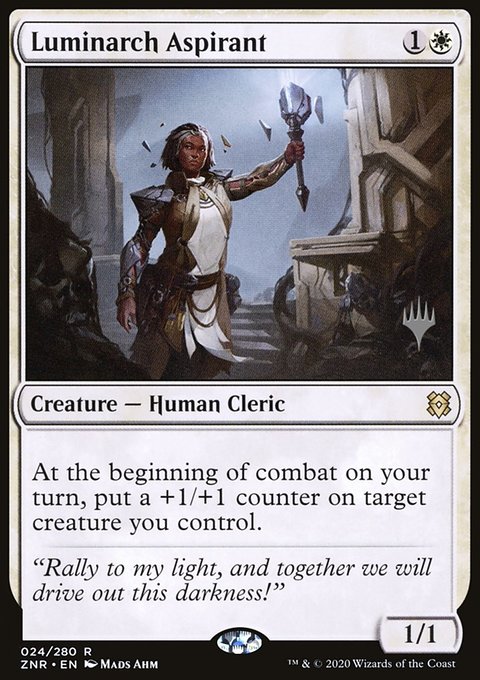 Luminarch Aspirant, Zendikar Rising Promos #24p, Magic: The Gathering card