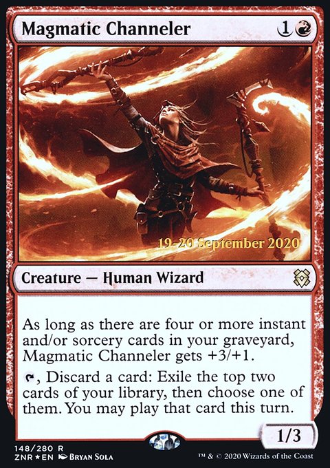 Magmatic Channeler, Zendikar Rising Promos #148s, Magic: The Gathering card
