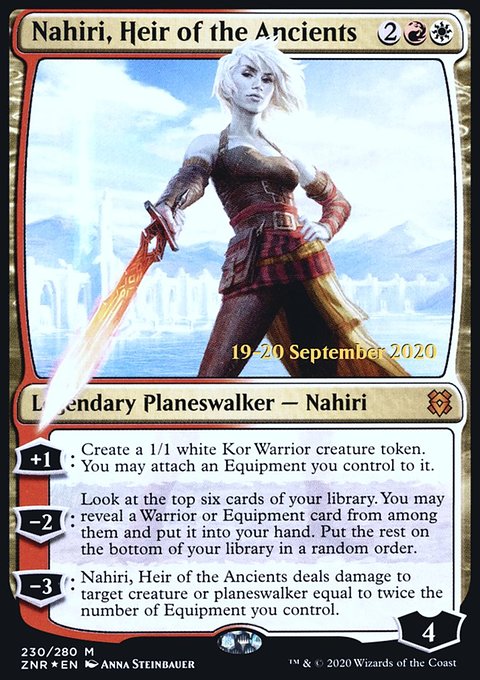 Nahiri, Heir of the Ancients, Zendikar Rising Promos #230s, Magic: The Gathering card