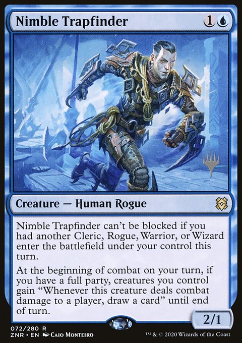 Nimble Trapfinder, Zendikar Rising Promos #72p, Magic: The Gathering card