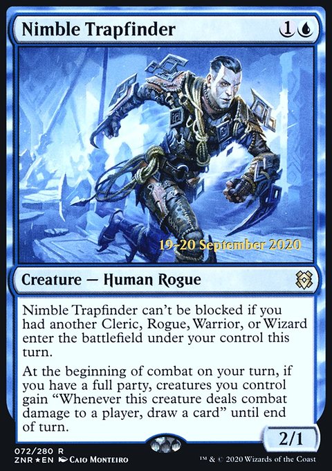 Nimble Trapfinder, Zendikar Rising Promos #72s, Magic: The Gathering card