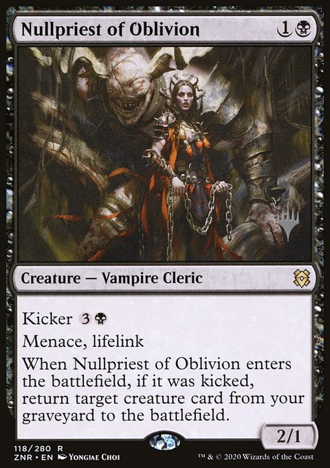 Nullpriest of Oblivion, Zendikar Rising Promos #118p, Magic: The Gathering card