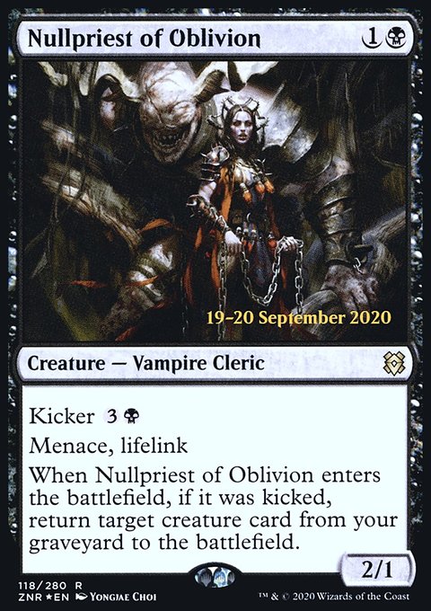 Nullpriest of Oblivion, Zendikar Rising Promos #118s, Magic: The Gathering card