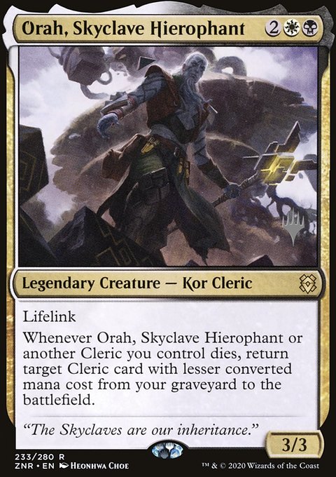 Orah, Skyclave Hierophant, Zendikar Rising Promos #233p, Magic: The Gathering card