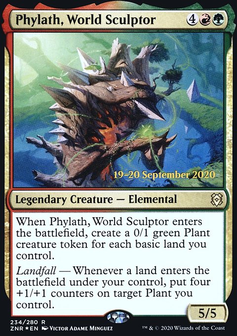 Phylath, World Sculptor, Zendikar Rising Promos #234s, Magic: The Gathering card