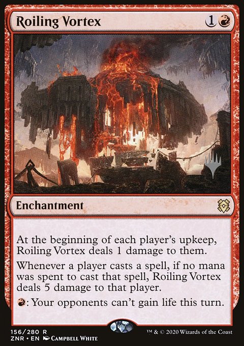 Roiling Vortex, Zendikar Rising Promos #156p, Magic: The Gathering card
