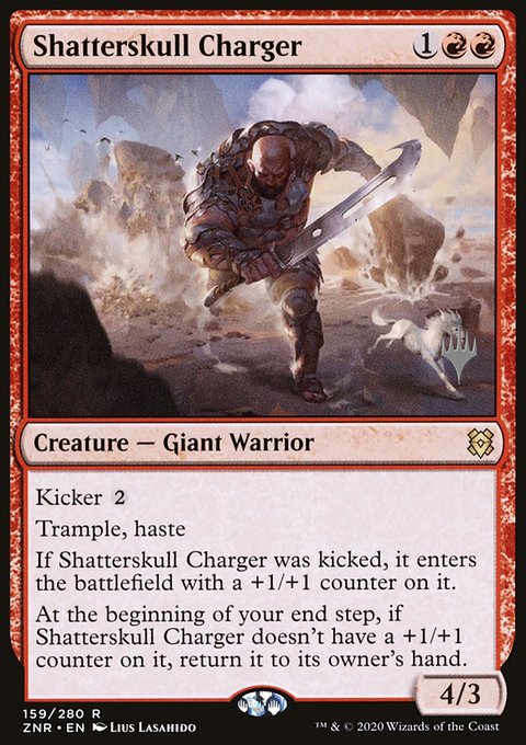 Shatterskull Charger, Zendikar Rising Promos #159p, Magic: The Gathering card