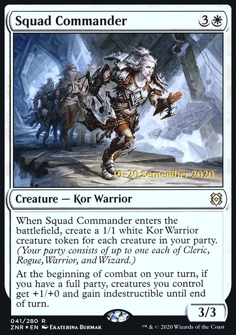 Squad Commander, Zendikar Rising Promos #41s, Magic: The Gathering card