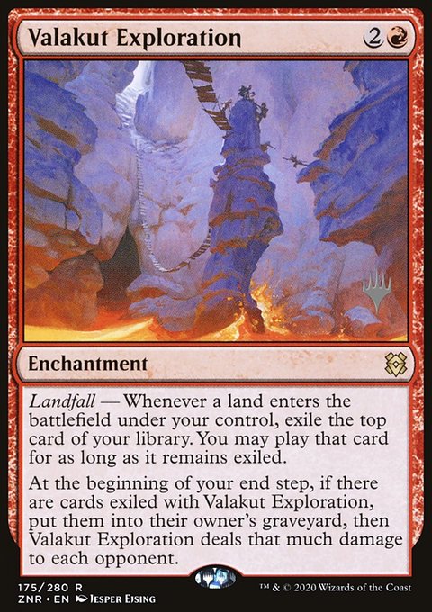Valakut Exploration, Zendikar Rising Promos #175p, Magic: The Gathering card