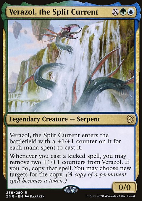 Verazol, the Split Current, Zendikar Rising Promos #239p, Magic: The Gathering card