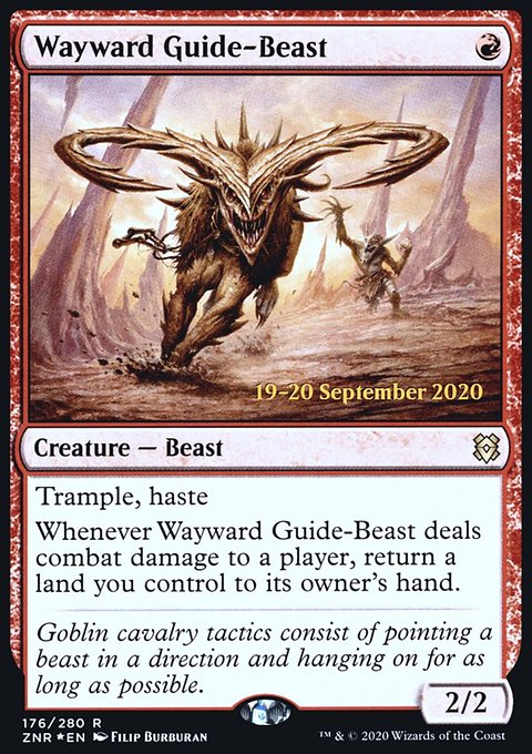 Wayward Guide-Beast, Zendikar Rising Promos #176s, Magic: The Gathering card