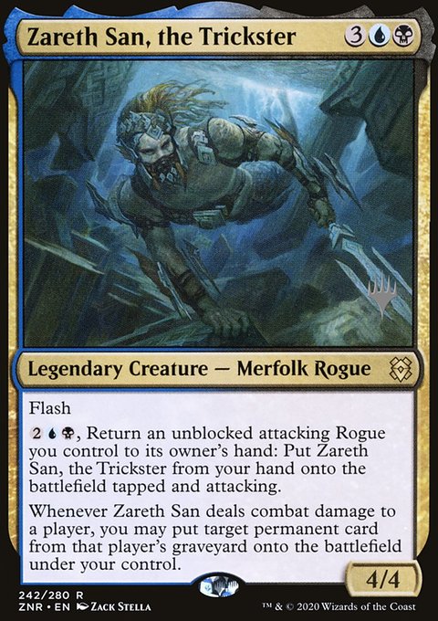 Zareth San, the Trickster, Zendikar Rising Promos #242p, Magic: The Gathering card
