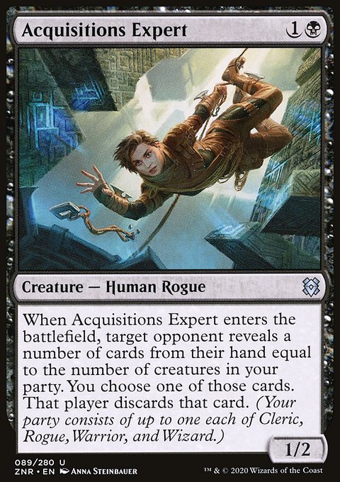 Acquisitions Expert, Zendikar Rising #89, Magic: The Gathering card