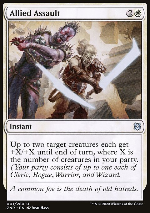 Allied Assault, Zendikar Rising #1, Magic: The Gathering card
