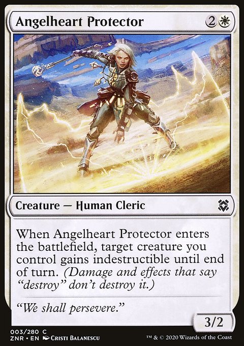 Angelheart Protector, Zendikar Rising #3, Magic: The Gathering card