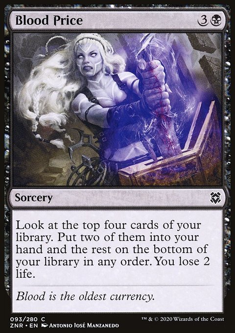Blood Price, Zendikar Rising #93, Magic: The Gathering card