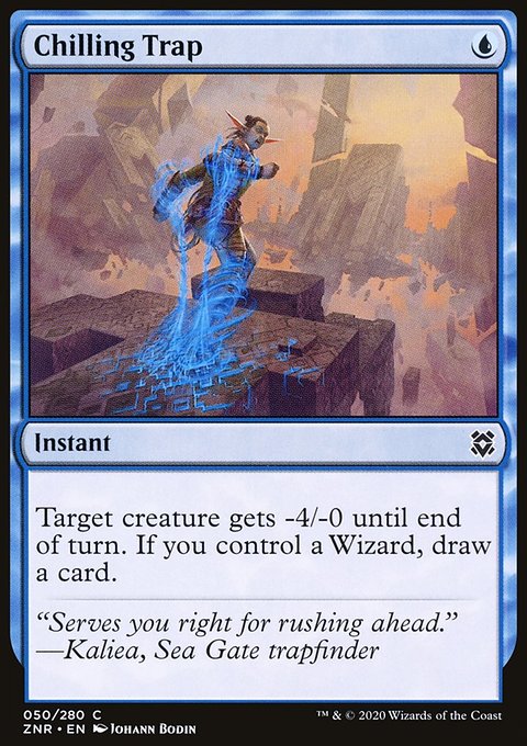 Chilling Trap, Zendikar Rising #50, Magic: The Gathering card