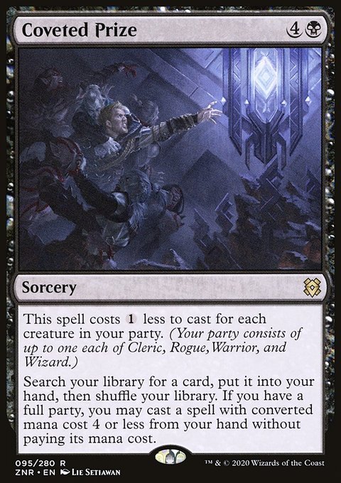 Coveted Prize, Zendikar Rising #95, Magic: The Gathering card
