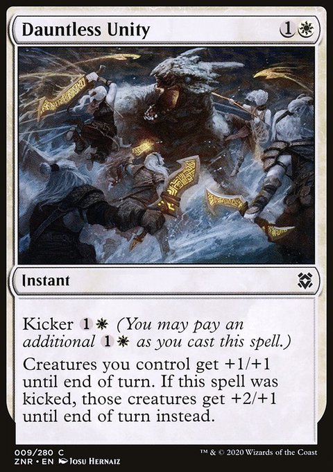 Dauntless Unity, Zendikar Rising #9, Magic: The Gathering card