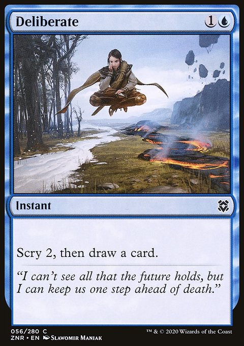 Deliberate, Zendikar Rising #56, Magic: The Gathering card