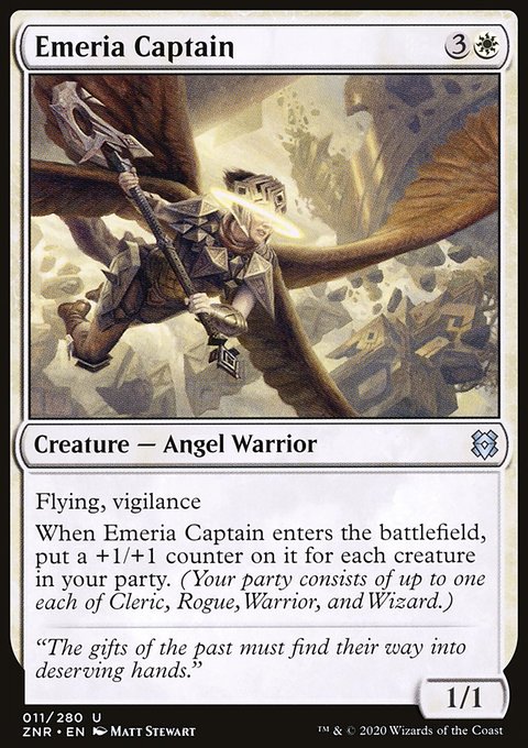 Emeria Captain, Zendikar Rising #11, Magic: The Gathering card