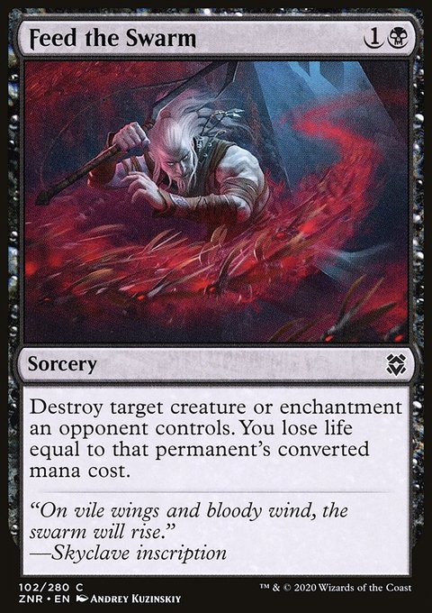 Feed the Swarm, Zendikar Rising #102, Magic: The Gathering card