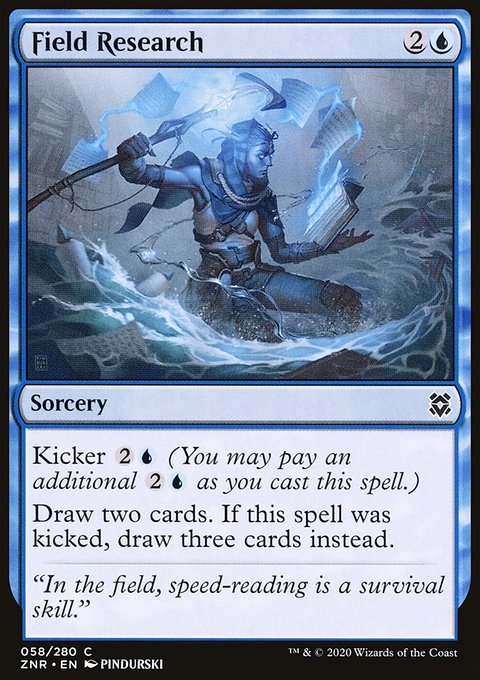 Field Research, Zendikar Rising #58, Magic: The Gathering card