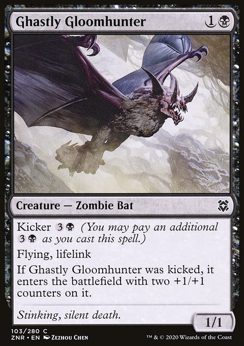 Ghastly Gloomhunter, Zendikar Rising #103, Magic: The Gathering card