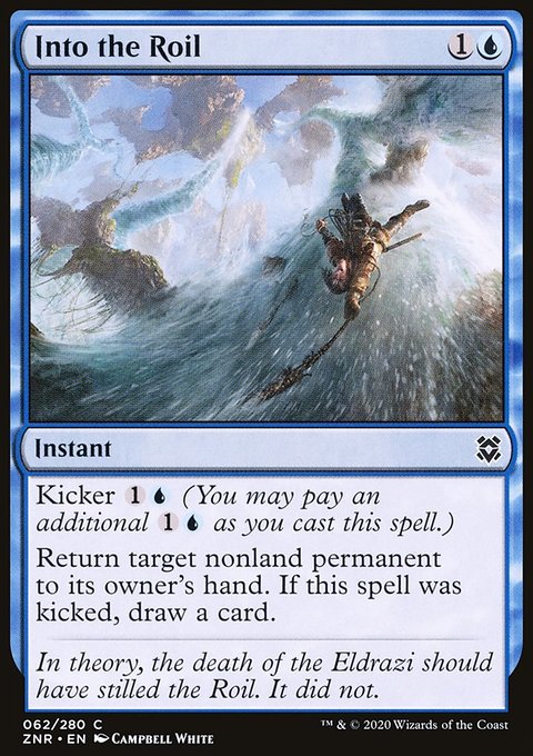 Into the Roil, Zendikar Rising #62, Magic: The Gathering card