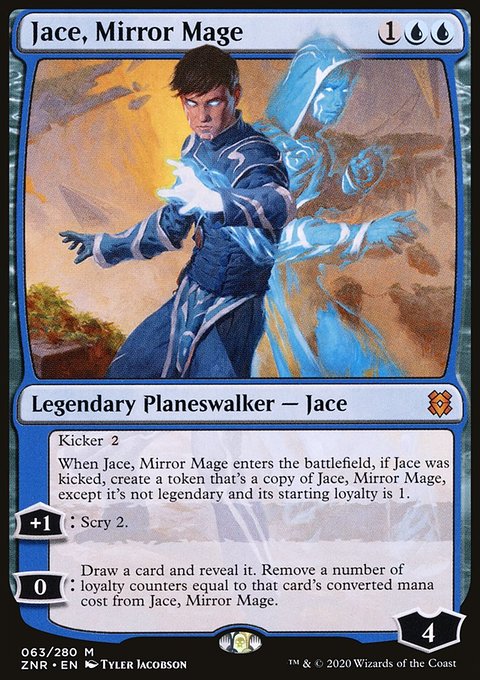 Jace, Mirror Mage, Zendikar Rising #63, Magic: The Gathering card