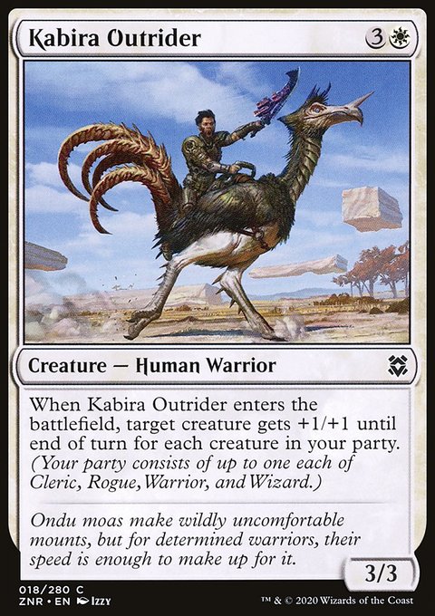 Kabira Outrider, Zendikar Rising #18, Magic: The Gathering card