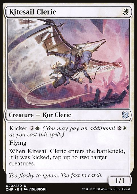 Kitesail Cleric, Zendikar Rising #20, Magic: The Gathering card
