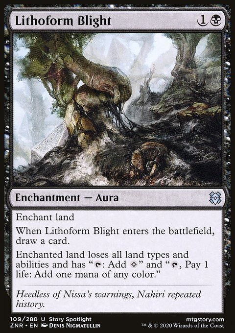 Lithoform Blight, Zendikar Rising #109, Magic: The Gathering card