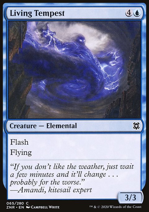 Living Tempest, Zendikar Rising #65, Magic: The Gathering card
