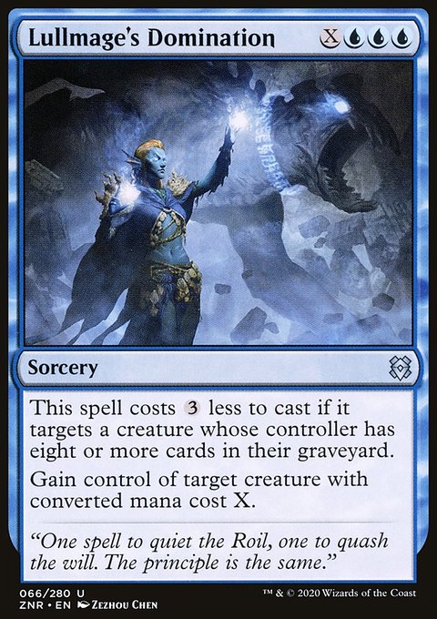 Lullmage's Domination, Zendikar Rising #66, Magic: The Gathering card
