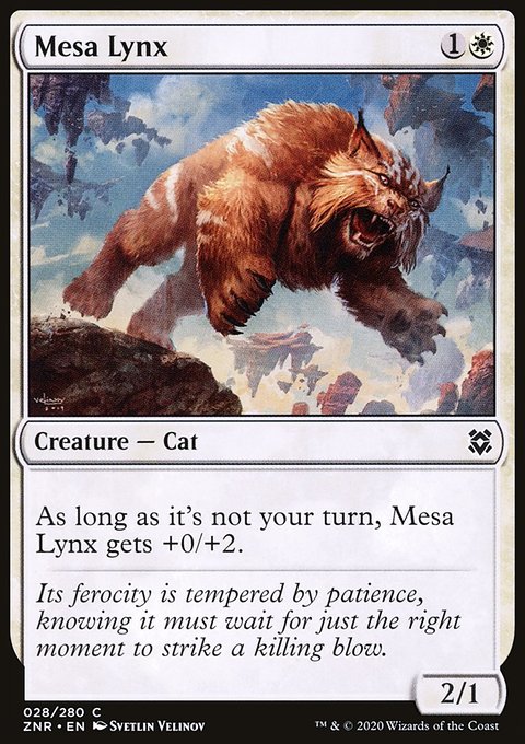Mesa Lynx, Zendikar Rising #28, Magic: The Gathering card
