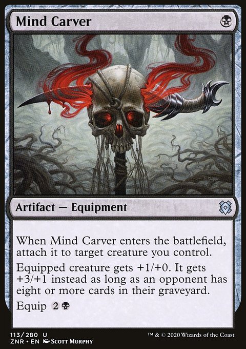 Mind Carver, Zendikar Rising #113, Magic: The Gathering card