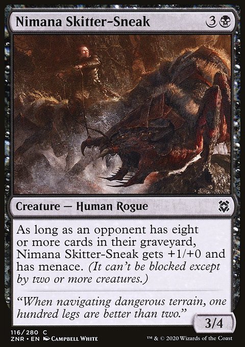 Nimana Skitter-Sneak, Zendikar Rising #116, Magic: The Gathering card
