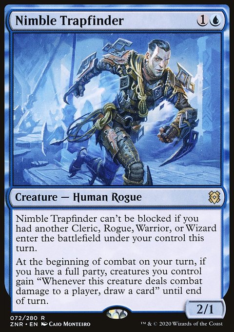 Nimble Trapfinder, Zendikar Rising #72, Magic: The Gathering card