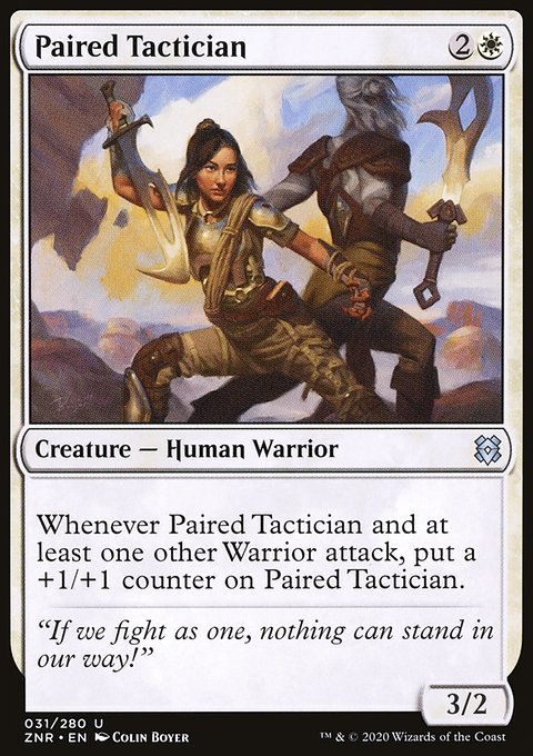 Paired Tactician, Zendikar Rising #31, Magic: The Gathering card