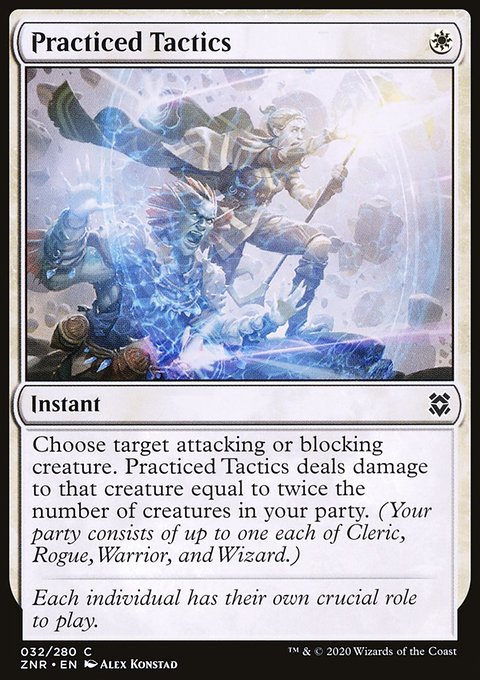 Practiced Tactics, Zendikar Rising #32, Magic: The Gathering card