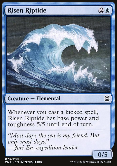Risen Riptide, Zendikar Rising #73, Magic: The Gathering card