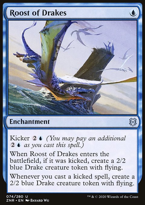 Roost of Drakes, Zendikar Rising #74, Magic: The Gathering card