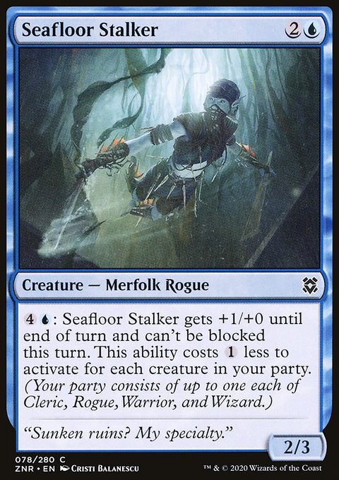 Seafloor Stalker, Zendikar Rising #78, Magic: The Gathering card