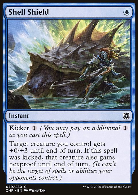 Shell Shield, Zendikar Rising #79, Magic: The Gathering card