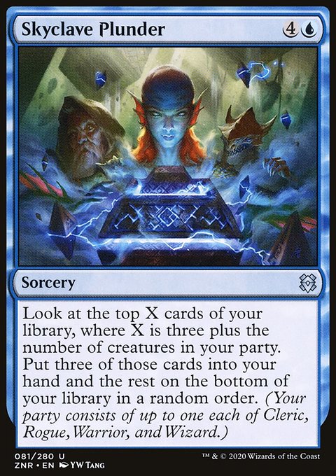 Skyclave Plunder, Zendikar Rising #81, Magic: The Gathering card