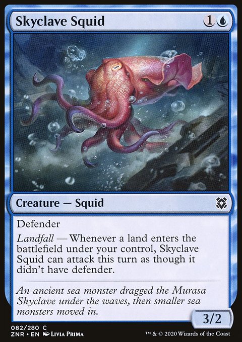 Skyclave Squid, Zendikar Rising #82, Magic: The Gathering card